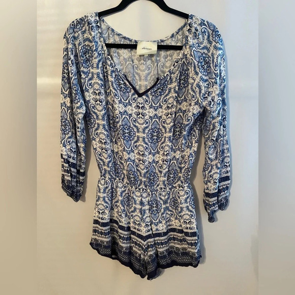 Elevenses (Anthropologie) Basia Romper - Picture 3 of 6